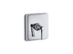 KOHLER K-T13173-4A-CP Pinstripe Mastershower Temperature Control Valve Trim With Lever Handle - Polished Chrome