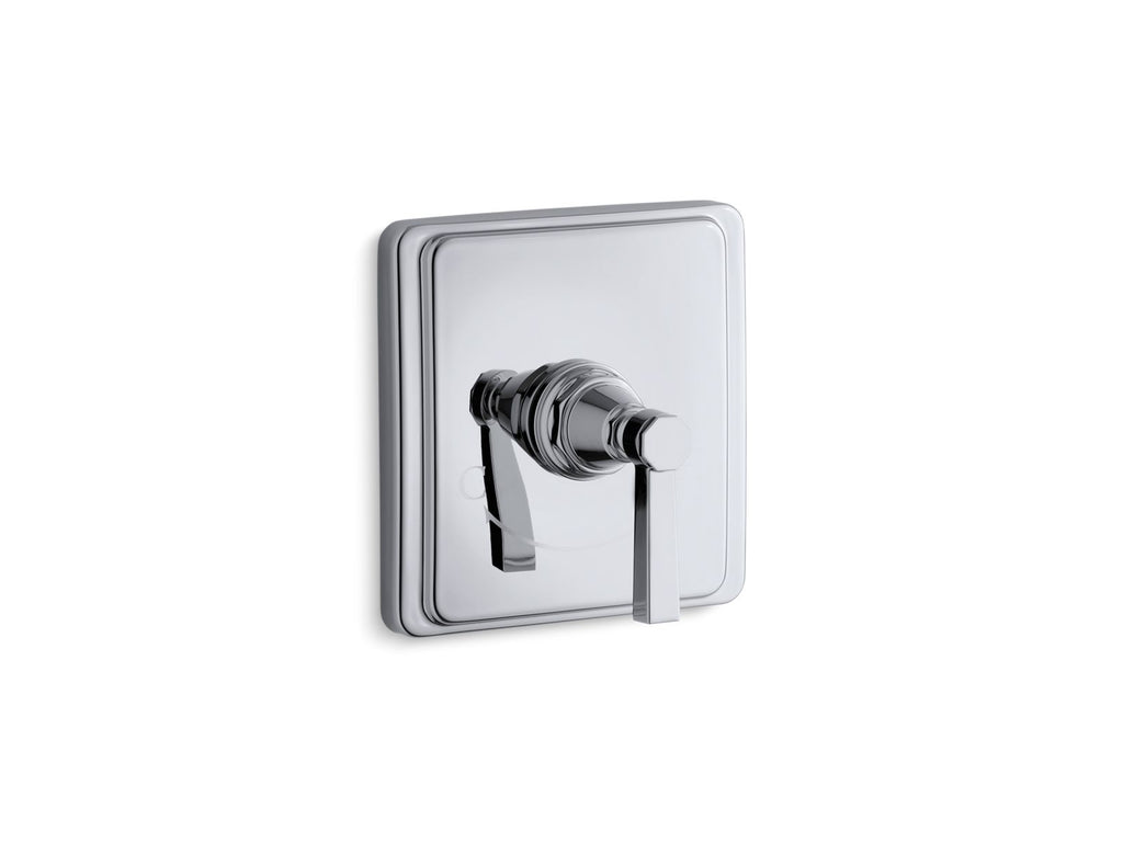 KOHLER K-T13173-4A-BN Pinstripe Mastershower Temperature Control Valve Trim With Lever Handle - Vibrant Brushed Nickel