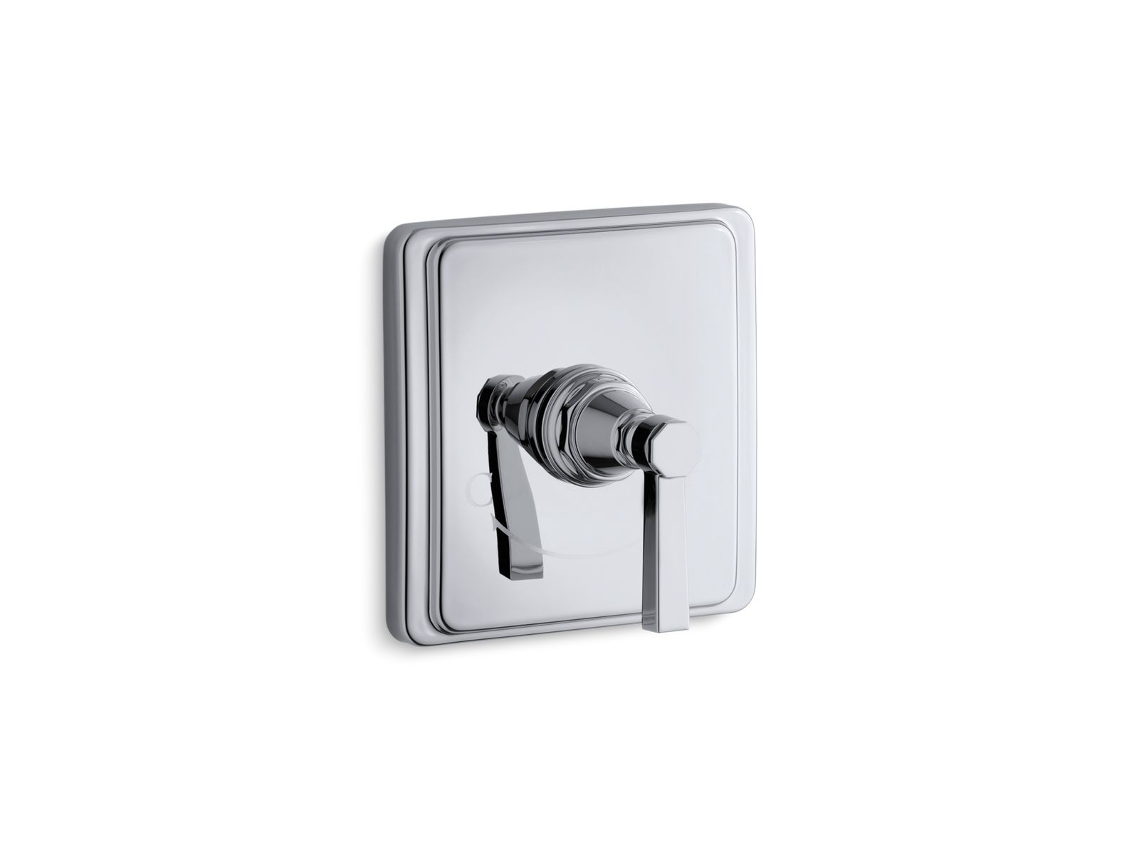 KOHLER K-T13173-4A-BN Pinstripe Mastershower Temperature Control Valve Trim With Lever Handle - Vibrant Brushed Nickel