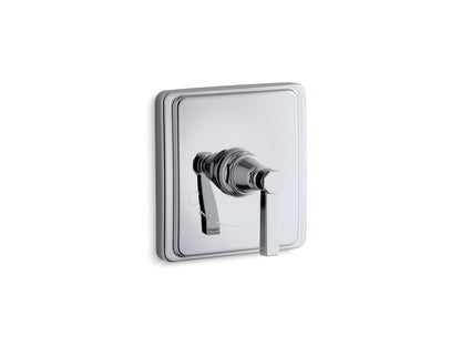 KOHLER K-T13173-4A-SN Pinstripe MasterShower temperature control valve trim with Lever handle - Vibrant Polished Nickel