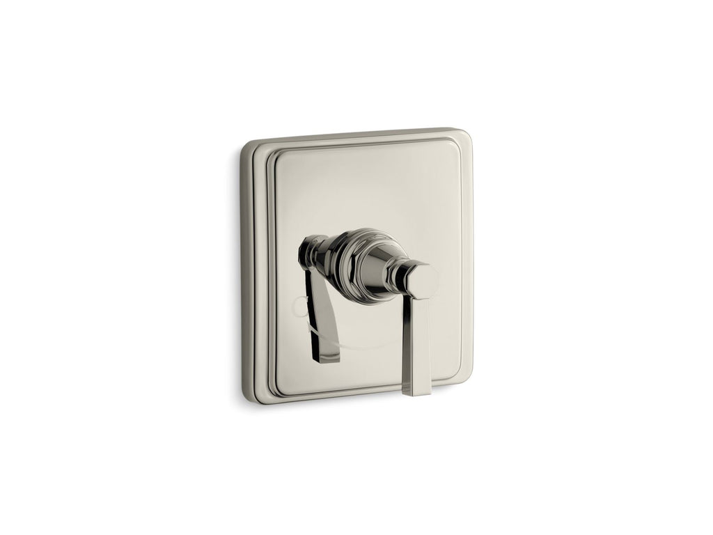 KOHLER K-T13173-4A-SN Pinstripe Mastershower Temperature Control Valve Trim With Lever Handle - Vibrant Polished Nickel