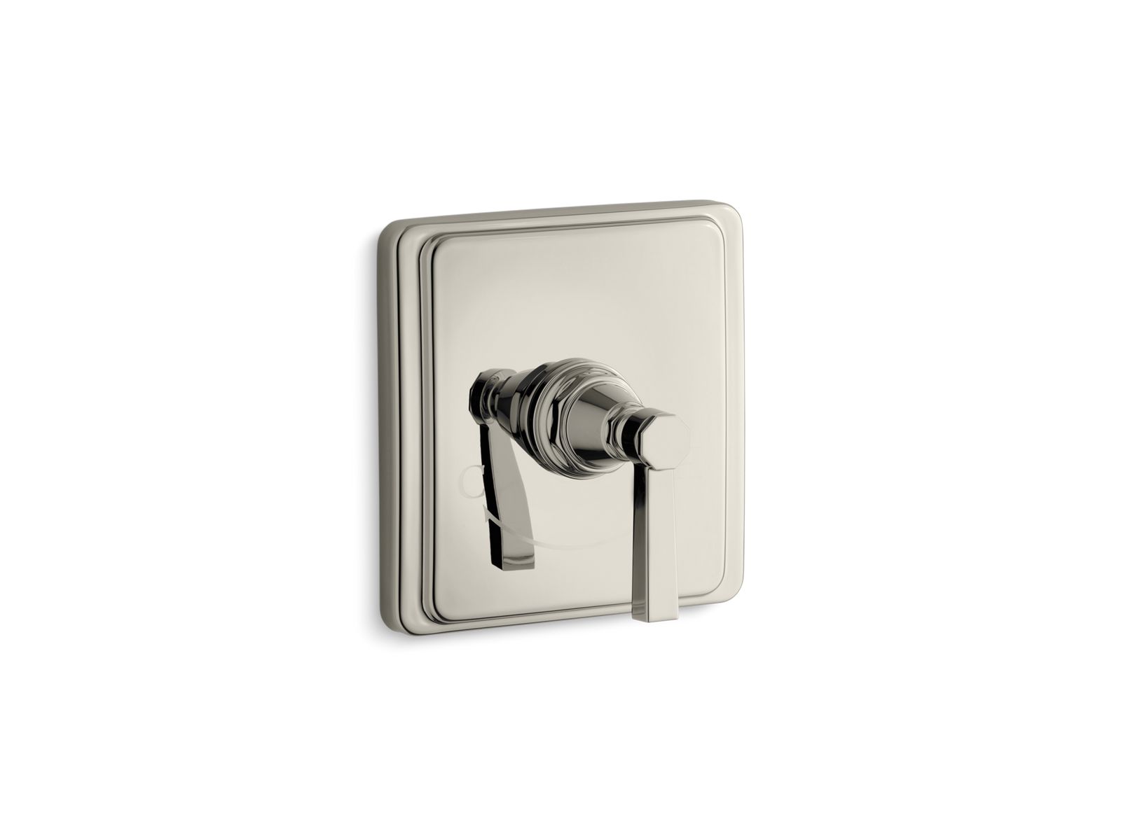 KOHLER K-T13173-4A-SN Pinstripe Mastershower Temperature Control Valve Trim With Lever Handle - Vibrant Polished Nickel