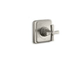 KOHLER K-T13174-3A-BN Pinstripe Pure Mastershower Volume Control Valve Trim With Cross Handle - Vibrant Brushed Nickel