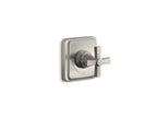 KOHLER K-T13174-3A-BN Pinstripe Pure Mastershower Volume Control Valve Trim With Cross Handle - Vibrant Brushed Nickel