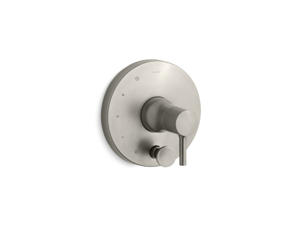 KOHLER K-T8979-4-BN Toobi Rite-Temp Valve Trim With Push-Button Diverter - Vibrant Brushed Nickel