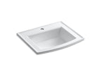 KOHLER K-2356-1-96 Archer 22-3/4" Rectangular Drop-In Bathroom Sink - Biscuit