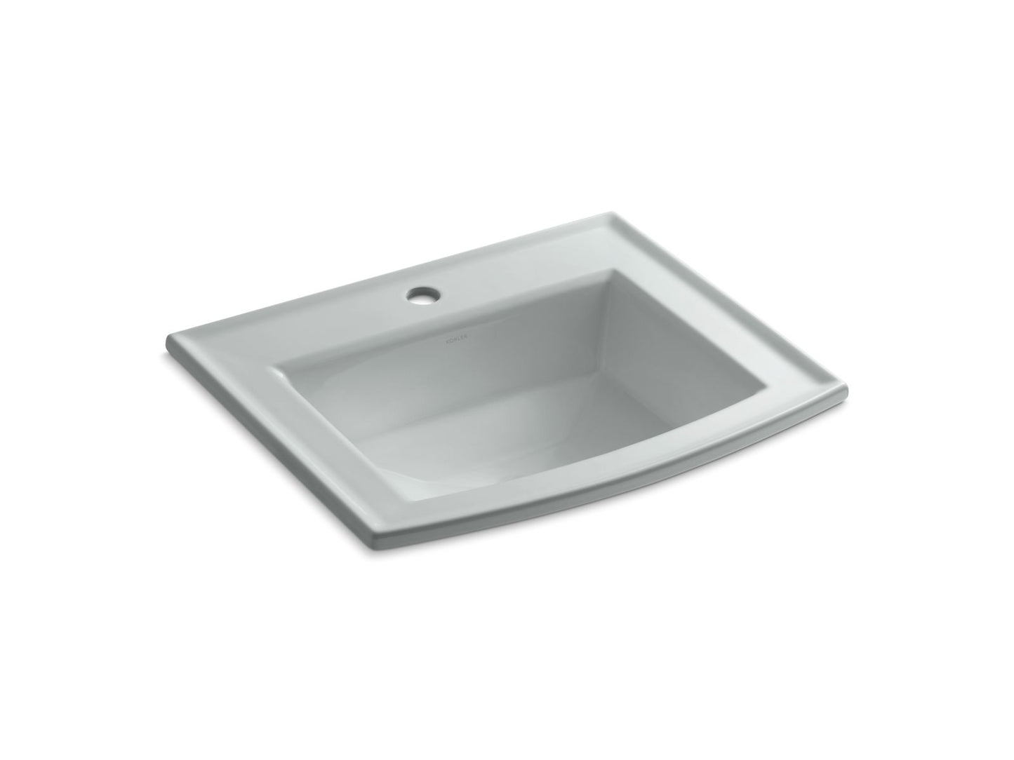 KOHLER K-2356-1-95 Archer 22-3/4" Rectangular Drop-In Bathroom Sink In Ice Grey