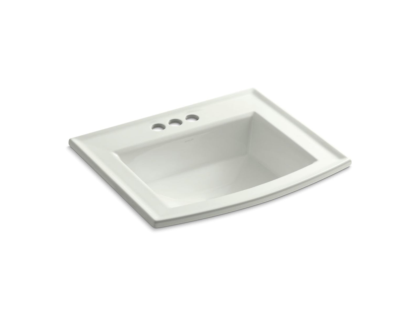 KOHLER K-2356-4-NY Archer 22-3/4" Rectangular Drop-In Bathroom Sink In Dune