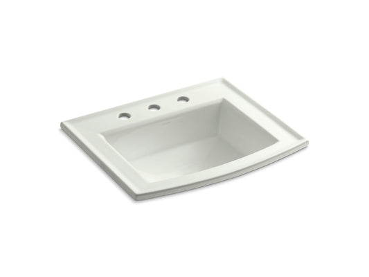 KOHLER K-2356-8-NY Archer 22-3/4" Rectangular Drop-In Bathroom Sink In Dune