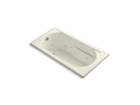 KOHLER K-1357-H-96 Devonshire 60" X 32" Drop-In Whirlpool Bath With And Heater In Biscuit