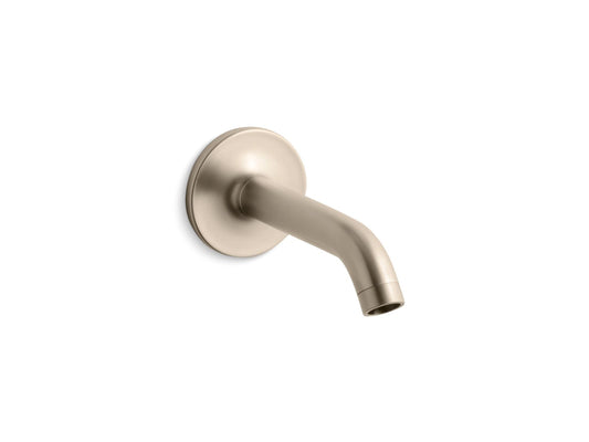 KOHLER K-14426-BV Purist Wall-Mount Bath Spout In Vibrant Brushed Bronze