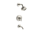 KOHLER K-T14420-4-BN Purist Rite-Temp Bath And Shower Trim Kit With Push-Button Diverter And Lever Handle, 2.5 Gpm - Vibrant Brushed Nickel