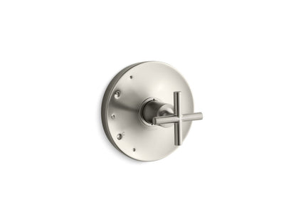 KOHLER K-TS14423-3-BN Purist Rite-Temp valve trim with cross handle - Vibrant Brushed Nickel