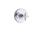 KOHLER K-TS14423-3-BV Purist Rite-Temp Valve Trim With Cross Handle - Vibrant Brushed Bronze