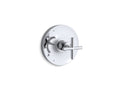 KOHLER K-TS14423-3-CP Purist Rite-Temp Valve Trim With Cross Handle - Polished Chrome