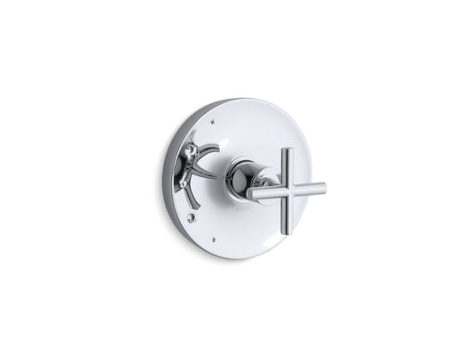 KOHLER K-TS14423-3-CP Purist Rite-Temp valve trim with cross handle - Polished Chrome