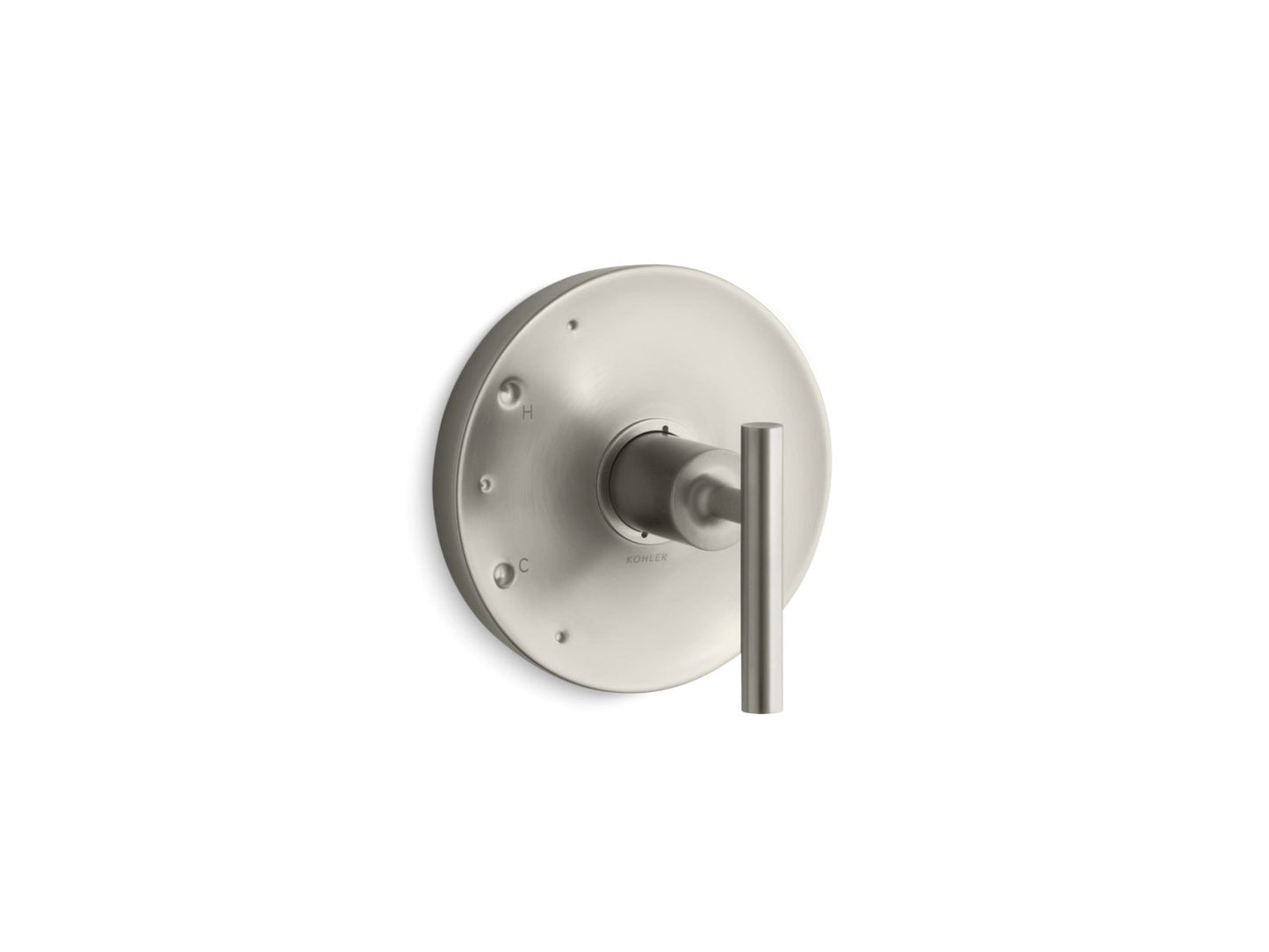 KOHLER K-TS14423-4-BN Purist Rite-Temp Valve Trim With Lever Handle In Vibrant Brushed Nickel