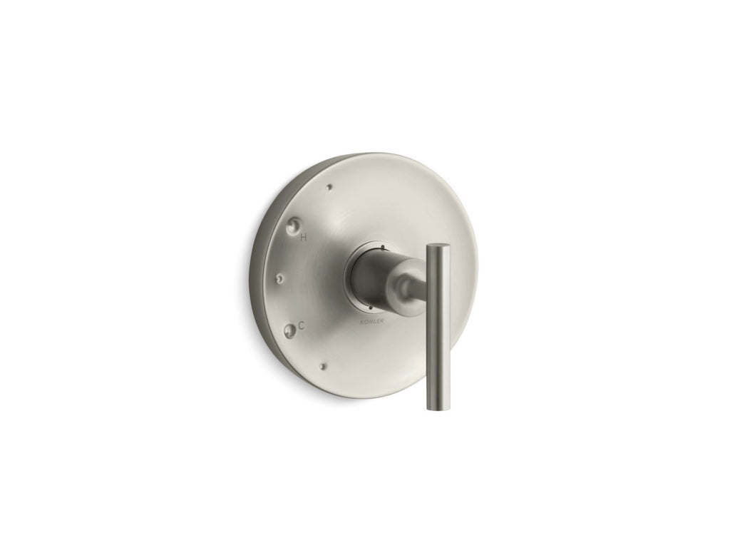 KOHLER K-TS14423-4-BN Purist Rite-Temp Valve Trim With Lever Handle - Vibrant Brushed Nickel