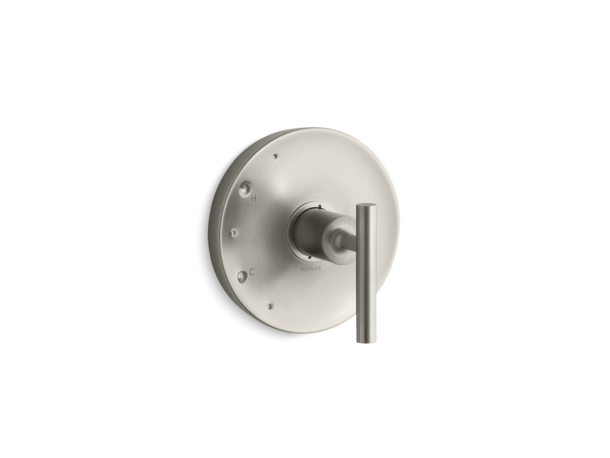 KOHLER K-TS14423-4-BN Purist Rite-Temp Valve Trim With Lever Handle - Vibrant Brushed Nickel