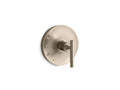 KOHLER K-TS14423-4-BV Purist Rite-Temp Valve Trim With Lever Handle - Vibrant Brushed Bronze
