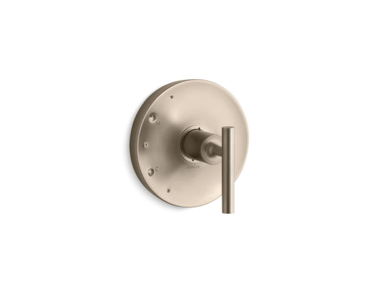KOHLER K-TS14423-4-BV Purist Rite-Temp valve trim with lever handle - Vibrant Brushed Bronze