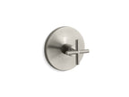 KOHLER K-T14488-3-BN Purist Mastershower Temperature Control Valve Trim With Cross Handle - Vibrant Brushed Nickel