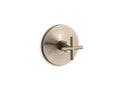 KOHLER K-T14488-3-BV Purist Mastershower Temperature Control Valve Trim With Cross Handle - Vibrant Brushed Bronze