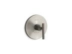 KOHLER K-T14488-4-BN Purist Mastershower Temperature Control Valve Trim With Lever Handle - Vibrant Brushed Nickel