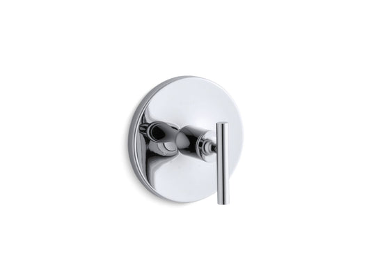 KOHLER K-T14488-4-CP Purist Mastershower Temperature Control Valve Trim With Lever Handle In Polished Chrome