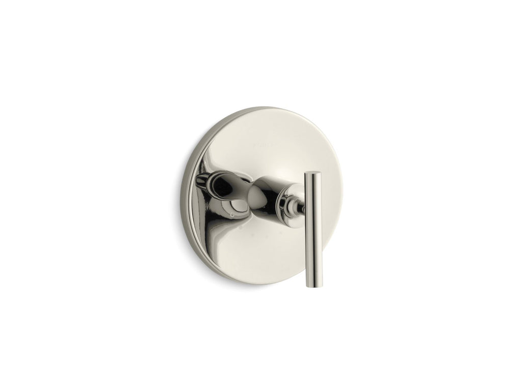 KOHLER K-T14488-4-SN Purist Mastershower Temperature Control Valve Trim With Lever Handle - Vibrant Polished Nickel