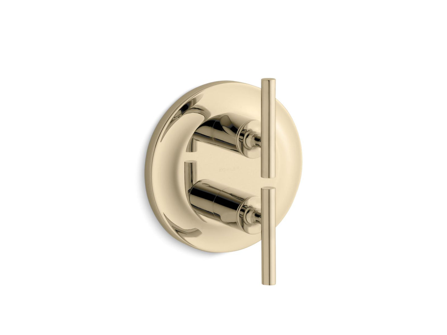 KOHLER K-T14489-4-AF Purist Mastershower Temperature And Volume Control Valve Trim In Vibrant French Gold