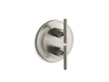 KOHLER K-T14489-4-BN Purist Mastershower Temperature And Volume Control Valve Trim - Vibrant Brushed Nickel