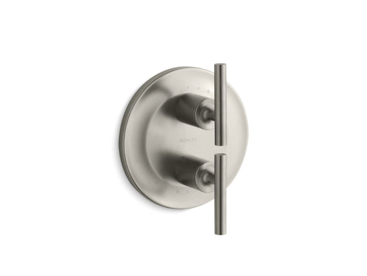 KOHLER K-T14489-4-BN Purist MasterShower temperature and volume control valve trim - Vibrant Brushed Nickel