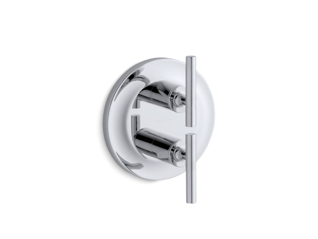 KOHLER K-T14489-4-CP Purist Mastershower Temperature And Volume Control Valve Trim - Polished Chrome