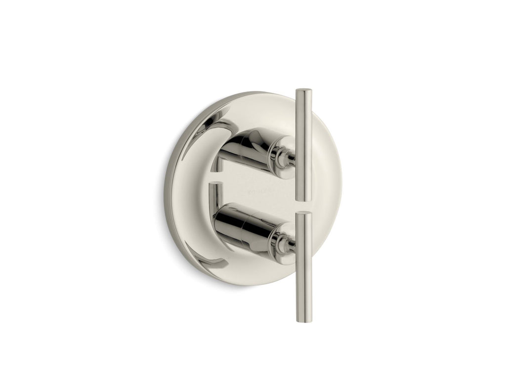 KOHLER K-T14489-4-SN Purist Mastershower Temperature And Volume Control Valve Trim - Vibrant Polished Nickel