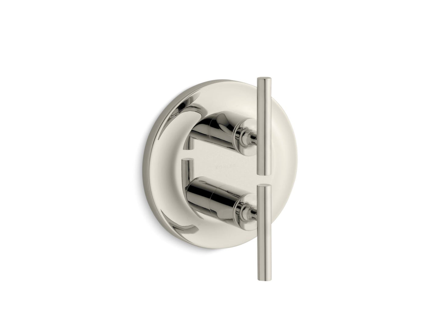 KOHLER K-T14489-4-SN Purist MasterShower temperature and volume control valve trim - Vibrant Polished Nickel