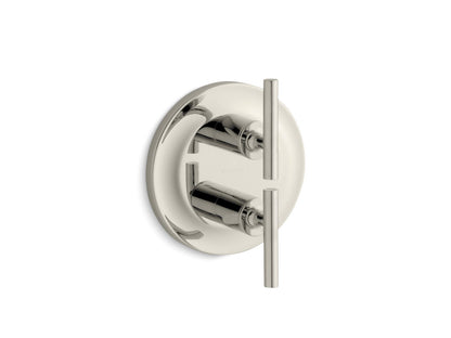 KOHLER K-T14489-4-SN Purist MasterShower temperature and volume control valve trim - Vibrant Polished Nickel