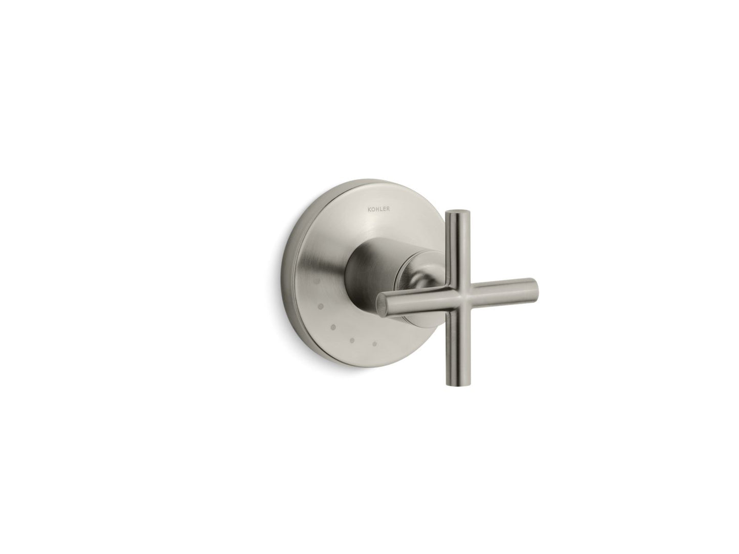 KOHLER K-T14490-3-BN Purist Mastershower Volume Control Valve Trim With Cross Handle In Vibrant Brushed Nickel