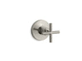 KOHLER K-T14490-3-BN Purist Mastershower Volume Control Valve Trim With Cross Handle - Vibrant Brushed Nickel