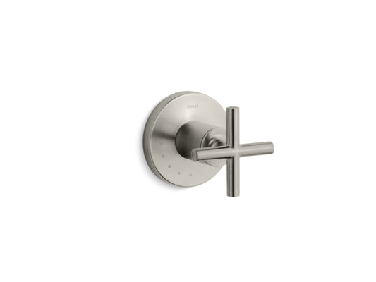 KOHLER K-T14490-3-BN Purist MasterShower volume control valve trim with cross handle - Vibrant Brushed Nickel