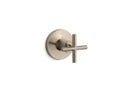 KOHLER K-T14490-3-BV Purist Mastershower Volume Control Valve Trim With Cross Handle - Vibrant Brushed Bronze