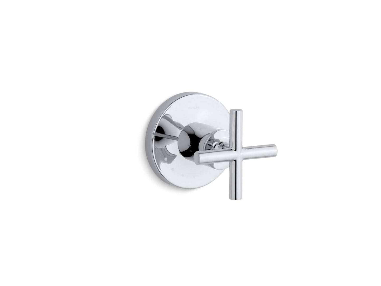 KOHLER K-T14490-3-CP Purist Mastershower Volume Control Valve Trim With Cross Handle In Polished Chrome