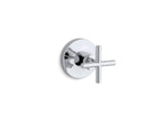 KOHLER K-T14490-3-SN Purist Mastershower Volume Control Valve Trim With Cross Handle - Vibrant Polished Nickel