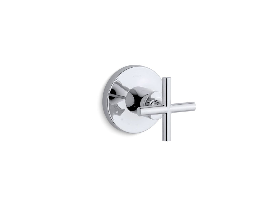 KOHLER K-T14490-3-CP Purist Mastershower Volume Control Valve Trim With Cross Handle - Polished Chrome