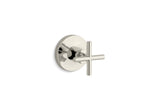 KOHLER K-T14490-3-SN Purist Mastershower Volume Control Valve Trim With Cross Handle - Vibrant Polished Nickel