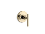 KOHLER K-T14490-4-AF Purist Mastershower Volume Control Valve Trim With Lever Handle - Vibrant French Gold