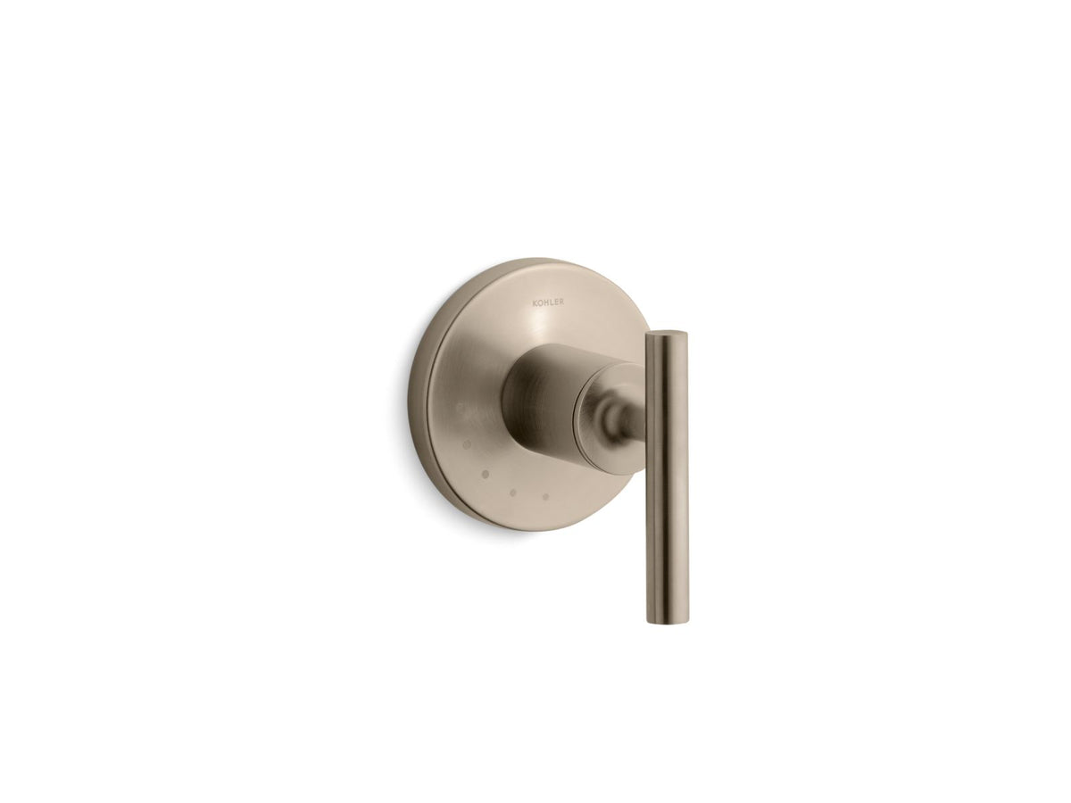 KOHLER K-T14490-4-BV Purist Mastershower Volume Control Valve Trim With Lever Handle - Vibrant Brushed Bronze