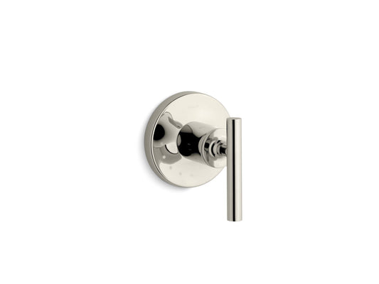 KOHLER K-T14490-4-SN Purist Mastershower Volume Control Valve Trim With Lever Handle In Vibrant Polished Nickel