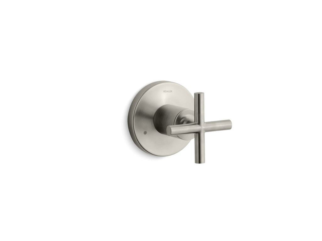 KOHLER K-T14491-3-BN Purist Mastershower Transfer Valve Trim With Cross Handle - Vibrant Brushed Nickel