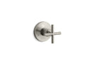 KOHLER K-T14491-3-BN Purist Mastershower Transfer Valve Trim With Cross Handle - Vibrant Brushed Nickel